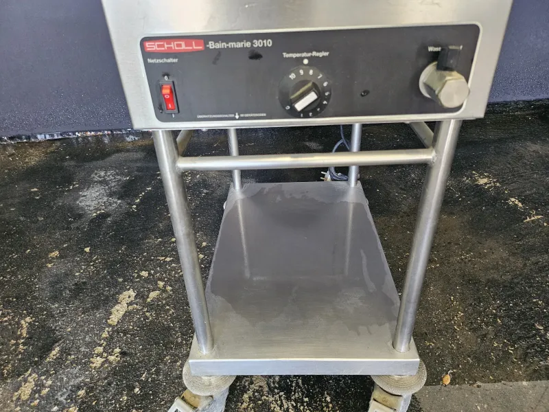 Banho-maria com rodas