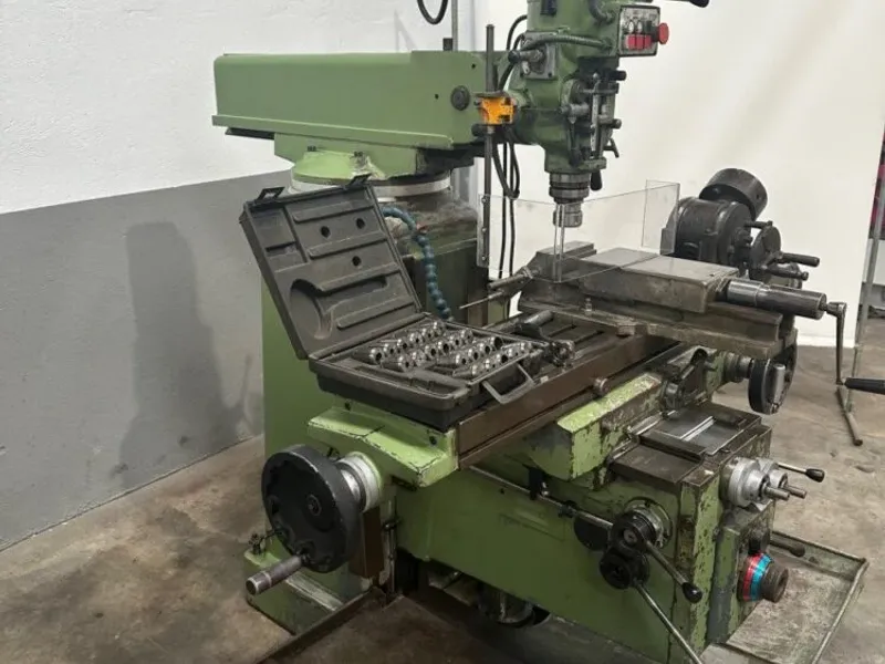 Fresadora Lagun FTV4, cabezal variable y mesa amplia