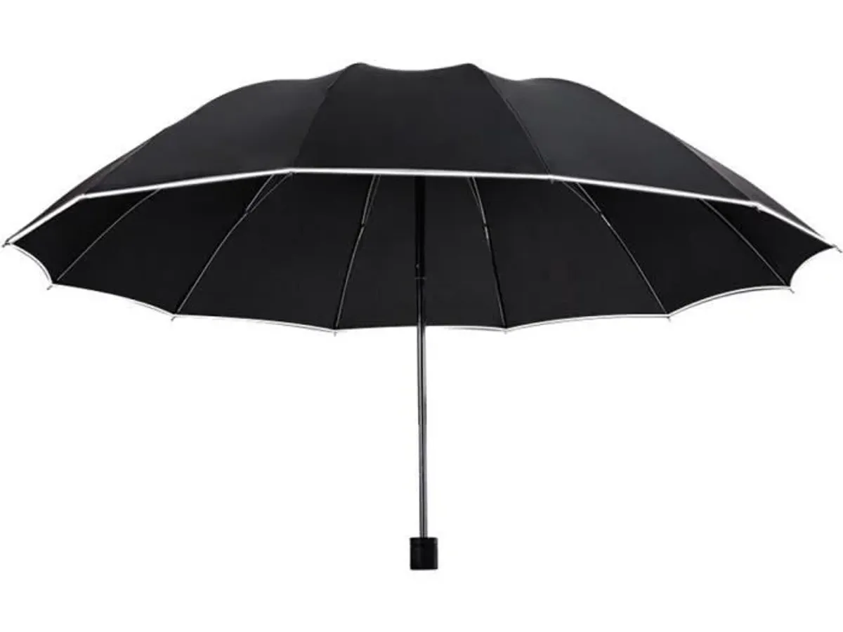 Parapluie Grand Format Résistant Parapluie Grand Format 108cm - Résistant Vent 16 Nervures - Poignée Bois - Automatique Parapluie 2 Personnes