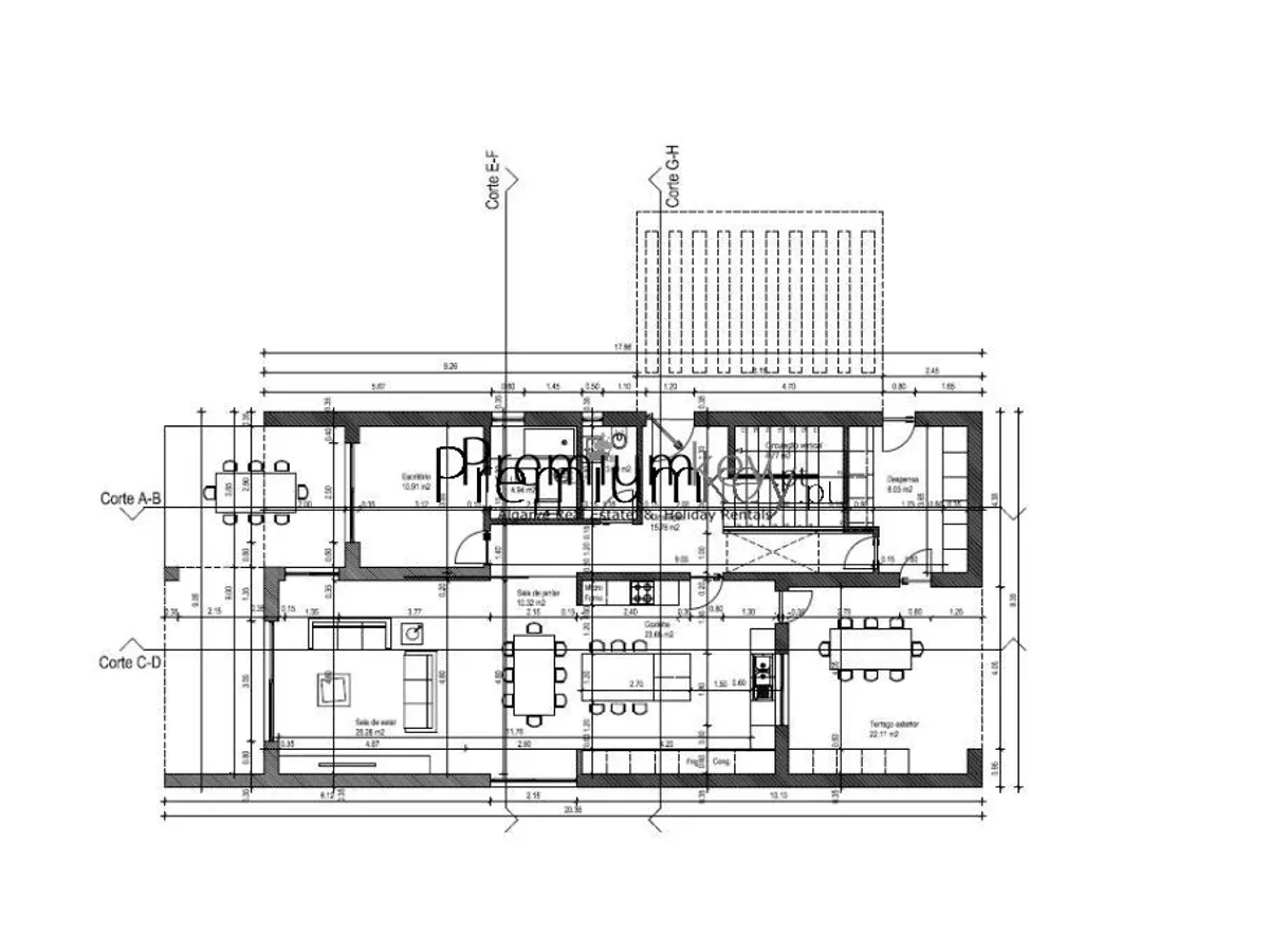 Terreno Urbano para construção de 8 moradias isoladas em Albufeira