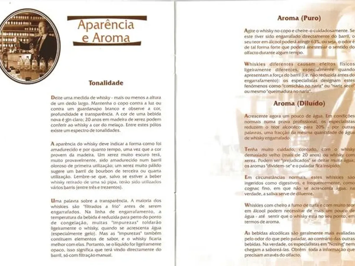 Brochura A arte de beber Whisky
