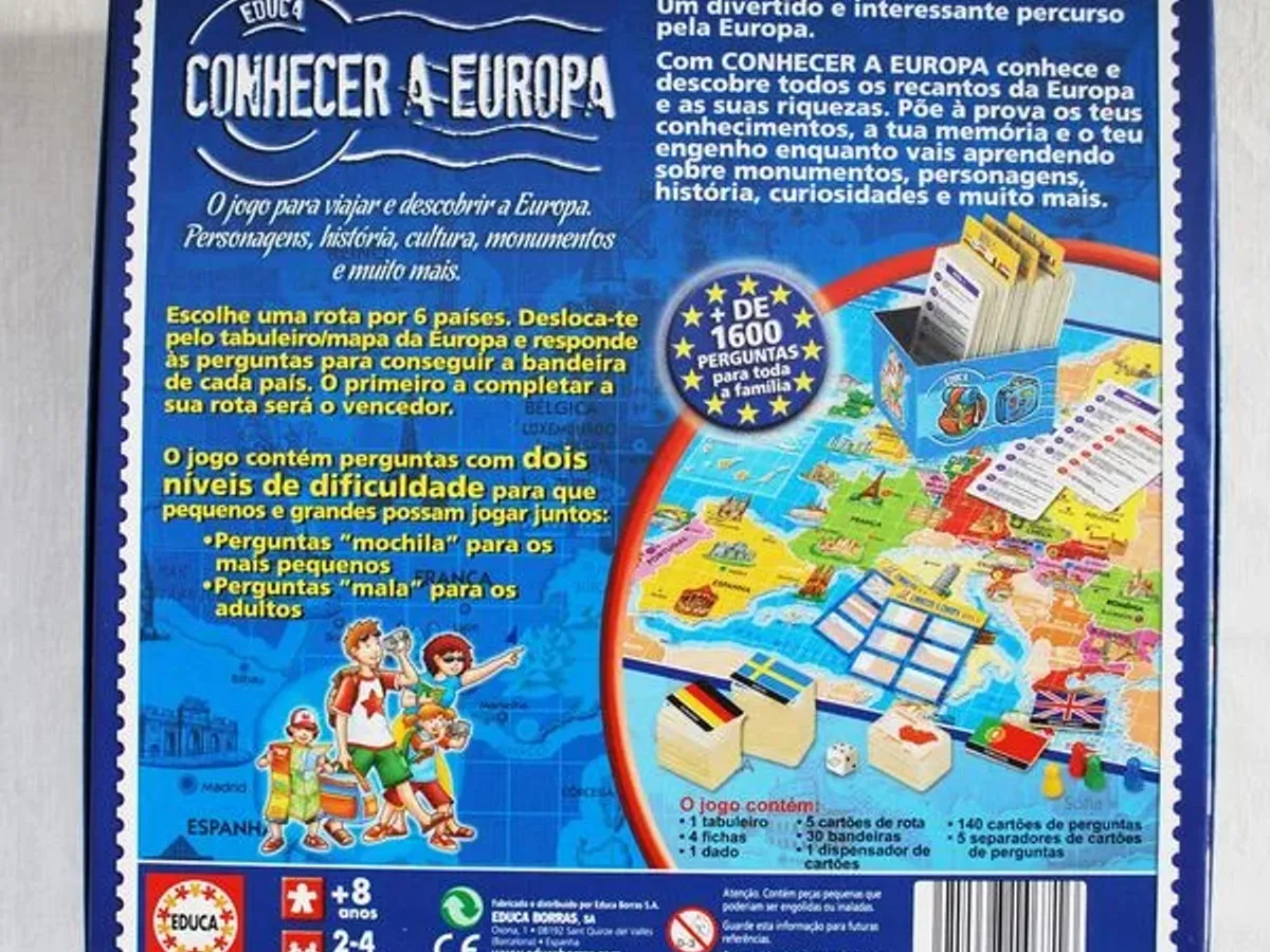 Jogo Conhecer a Europa 