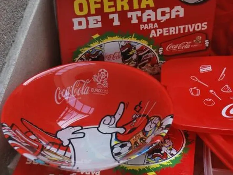 Artigos publicitários/merchandising da Coca-Cola