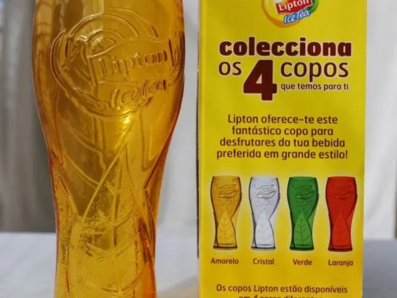 Copo Lipton Ice Tea amarelo 