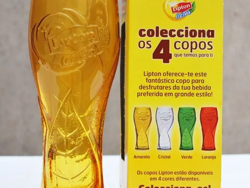Copo Lipton Ice Tea amarelo 