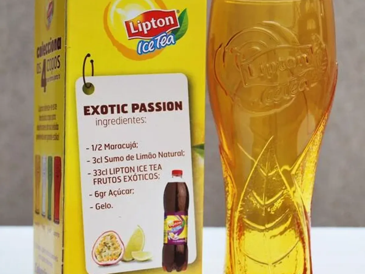 Copo Lipton Ice Tea amarelo 