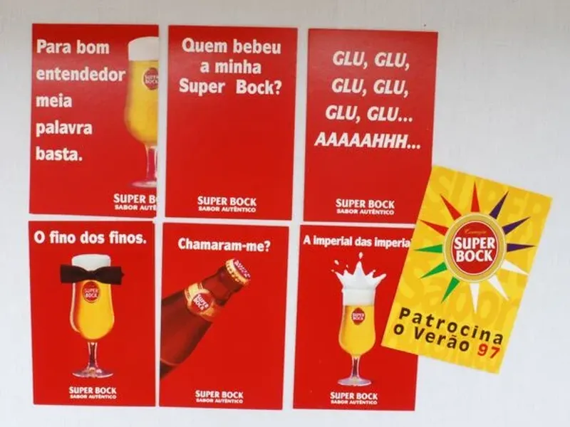 Postais publicitários dos anos 90 