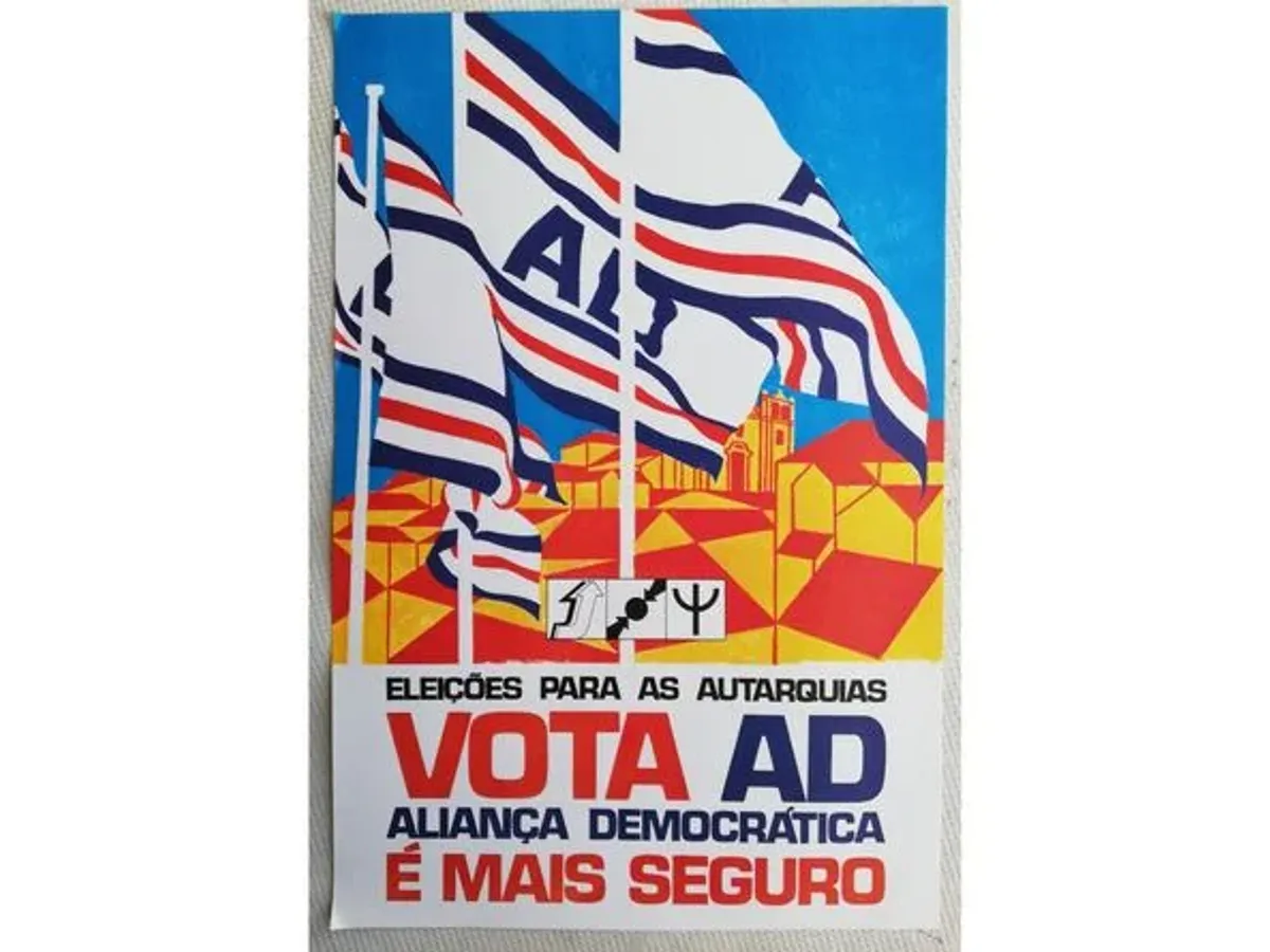 Cartaz político / propaganda AD Eleições 1979