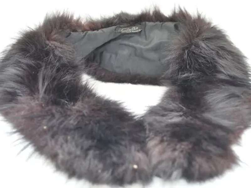 2 golas de pele verdadeira 