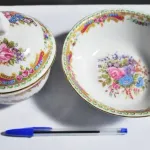 Limoges - Guarda-jóias, taça e pequeno prato 4