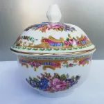 Limoges - Guarda-jóias, taça e pequeno prato 7