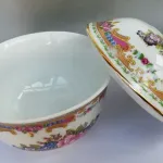 Limoges - Guarda-jóias, taça e pequeno prato 9