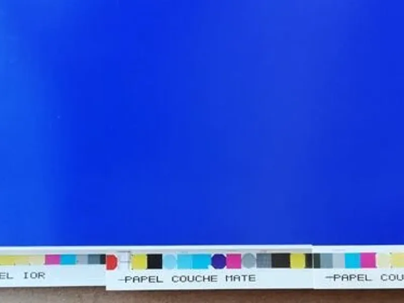 Carta de cores c/ 35 escalas impressa em offset