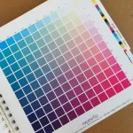 Carta de cores c/ 35 escalas impressa em offset 8