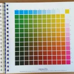 Carta de cores c/ 35 escalas impressa em offset 9