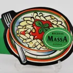 Mini livro com íman, com receitas rápidas de massa 1