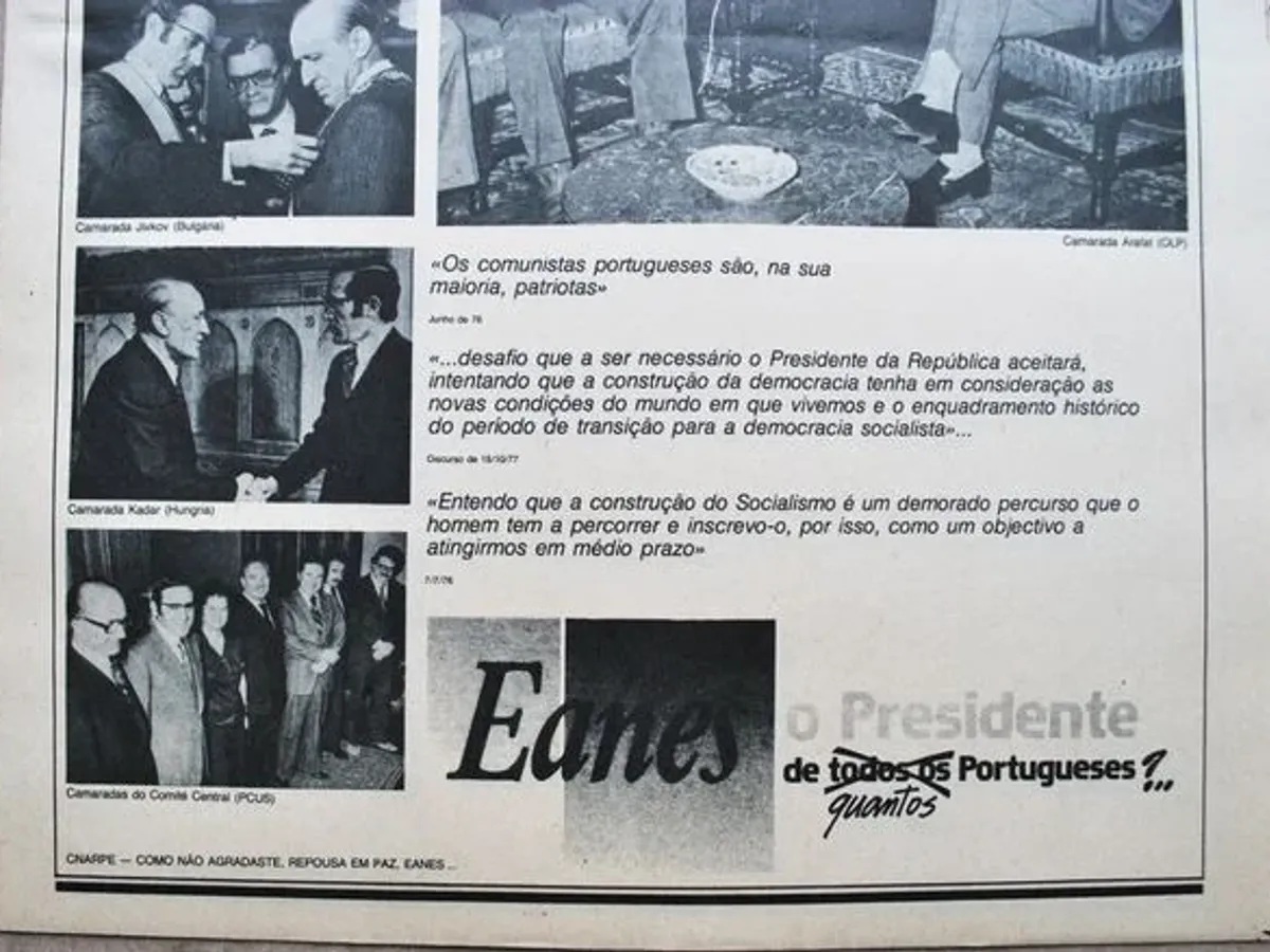 Folha humorística do jornal O País de 1980, sobre 