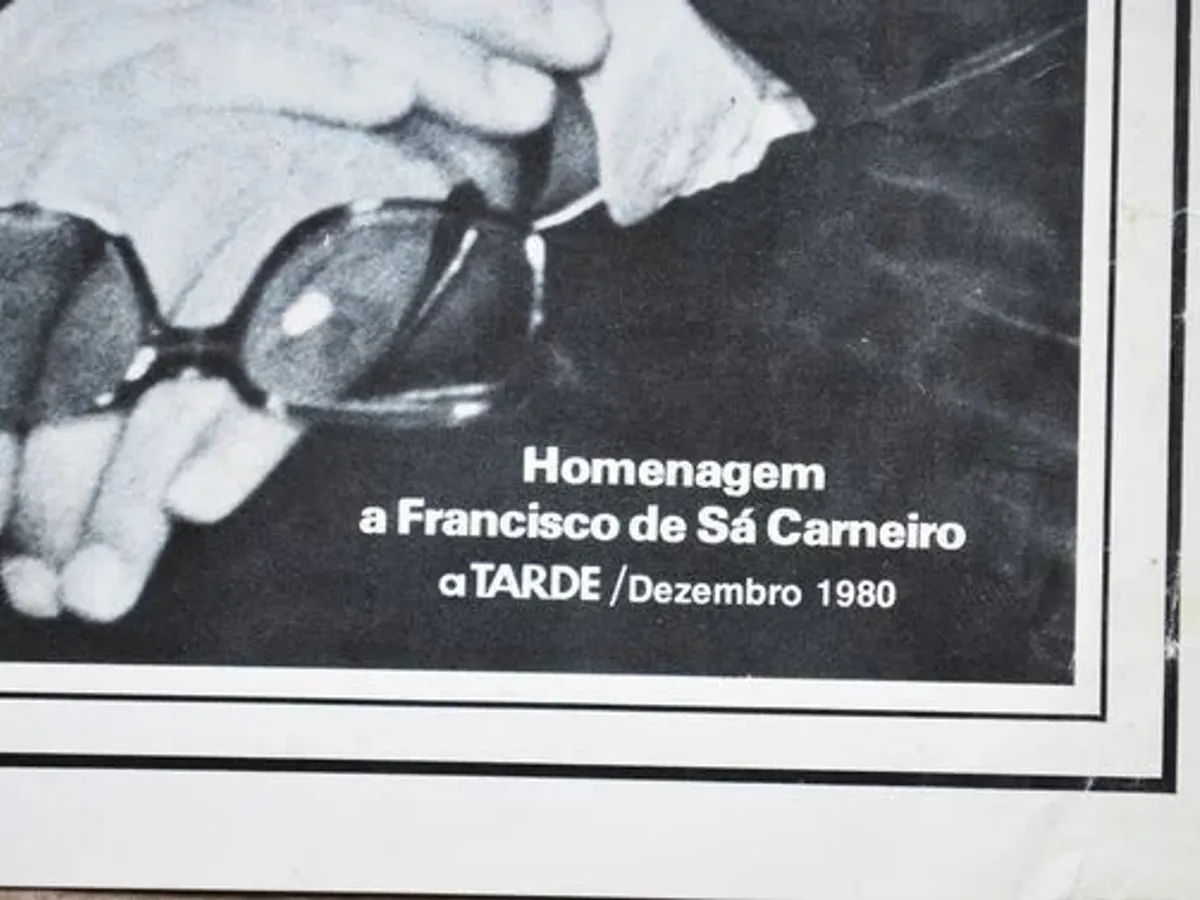 Fotografia de Sá Carneiro jornal A Tarde 1980