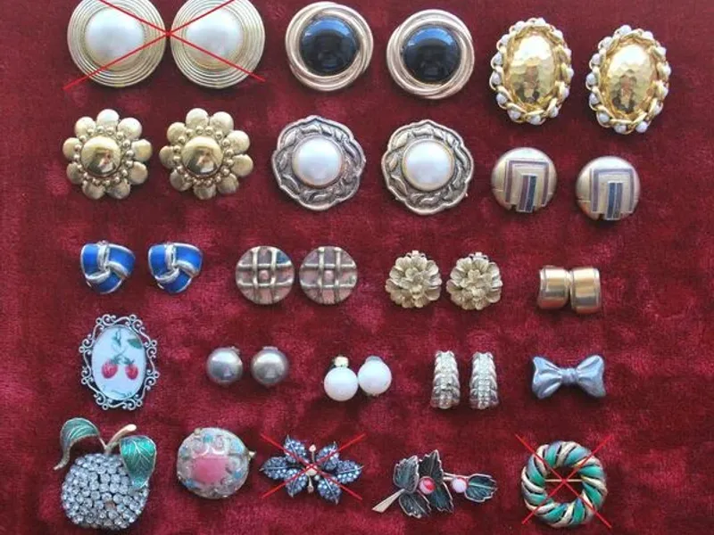 Brincos e Alfinetes dos anos 70 – 80 – 90