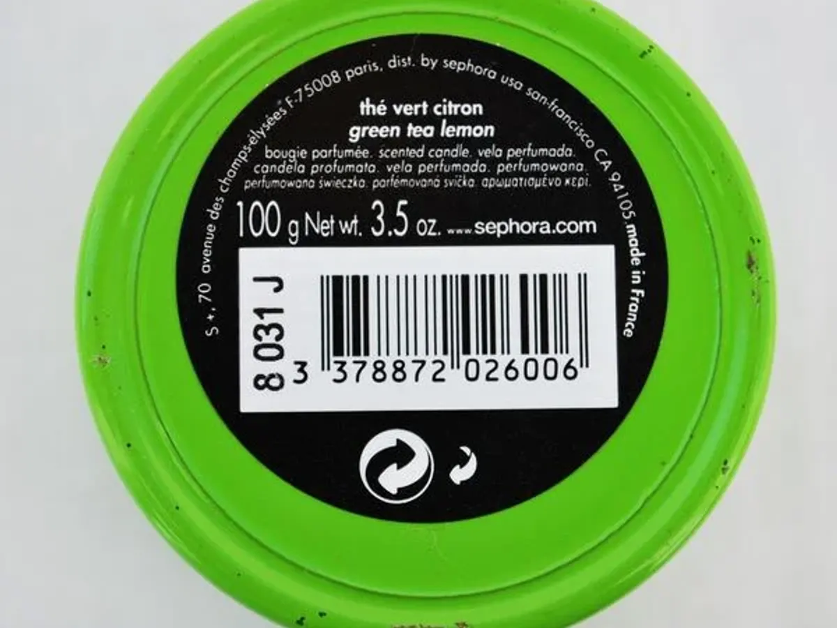 Vela ambientadora Sephora – chá verde limão 