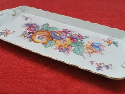 Torteira de porcelana Crown Devon Field