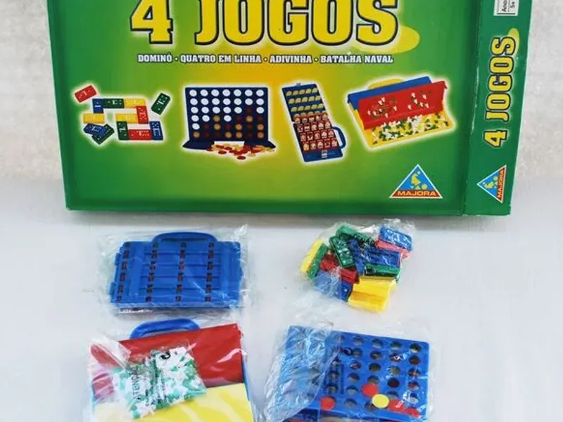 4 Jogos Majora – Dominó / 4 em linha / Adivinha / 