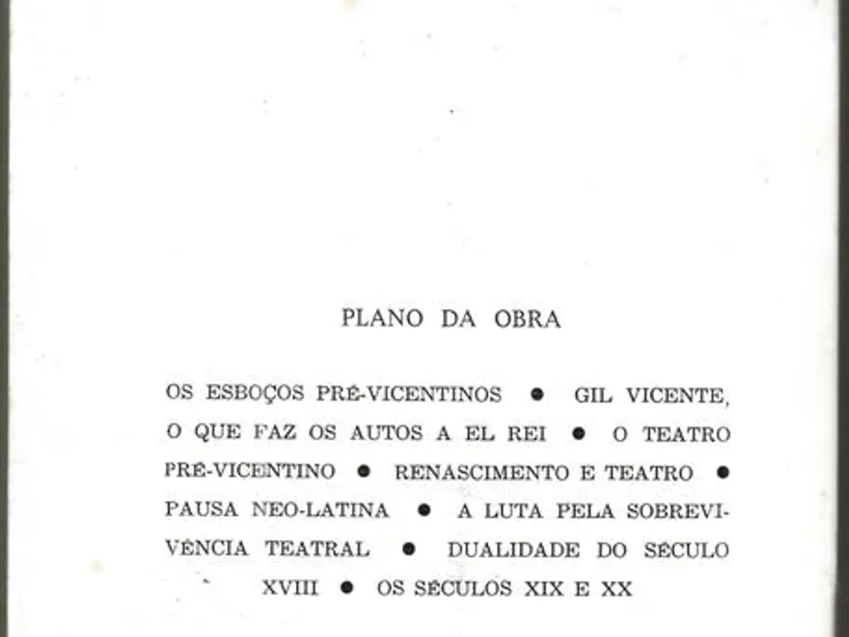 Introdução à História do Teatro Português 