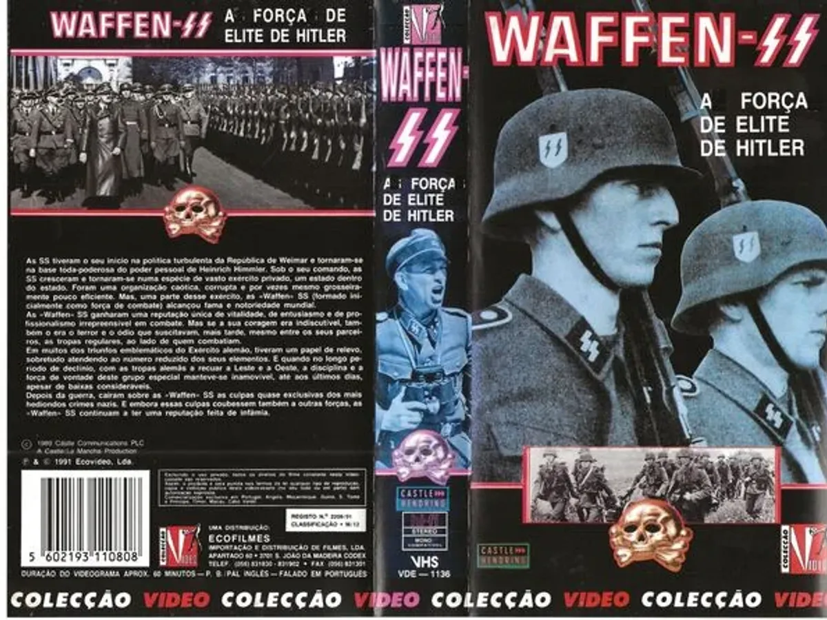 Cassetes VHS de temas militares 