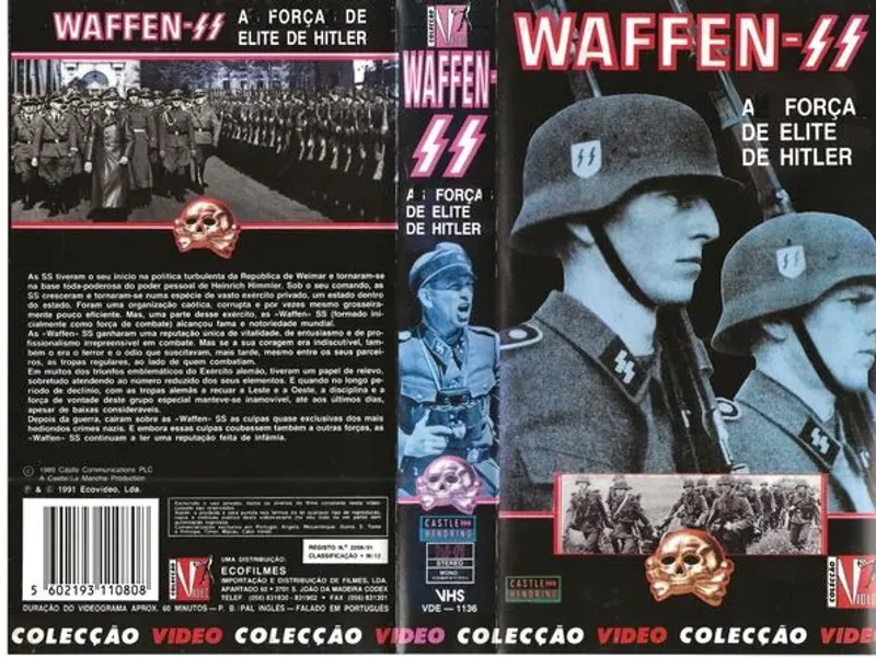Cassetes VHS de temas militares 