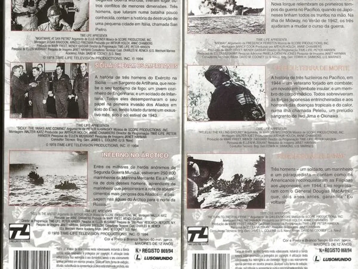 Diário da II Guerra Mundial – 7 cassetes VHS 