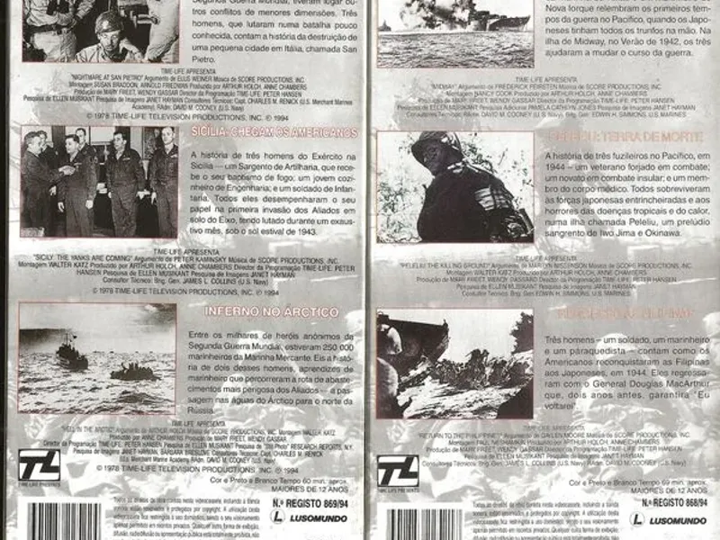 Diário da II Guerra Mundial – 7 cassetes VHS 