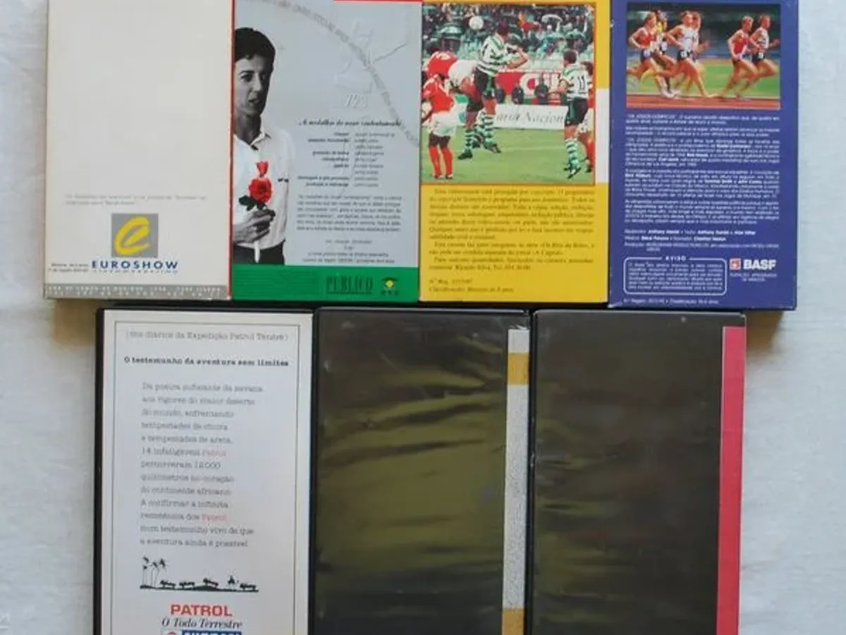 Cassetes VHS – Desporto e Automóvel