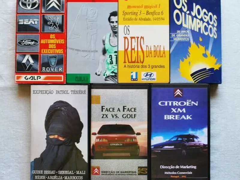Cassetes VHS – Desporto e Automóvel