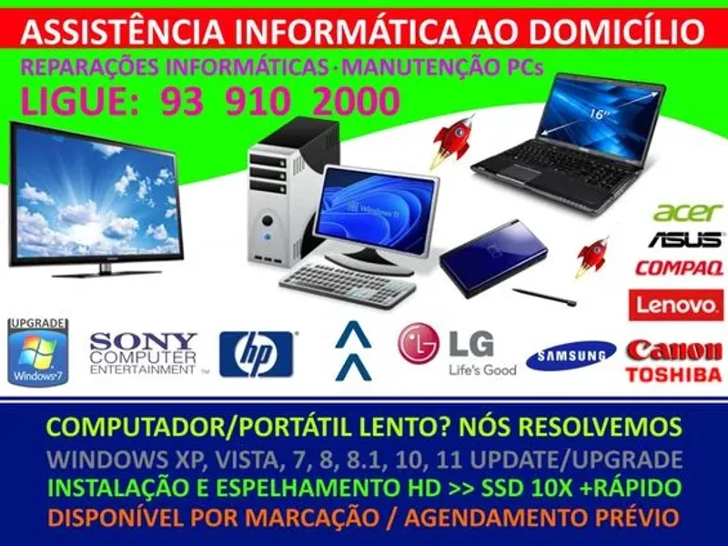 Assistência Técnica Informática ao Domicílio