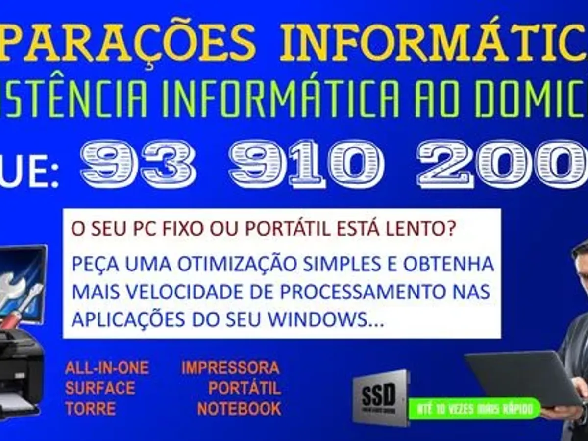 Reparar Computador fixo ou Portátil