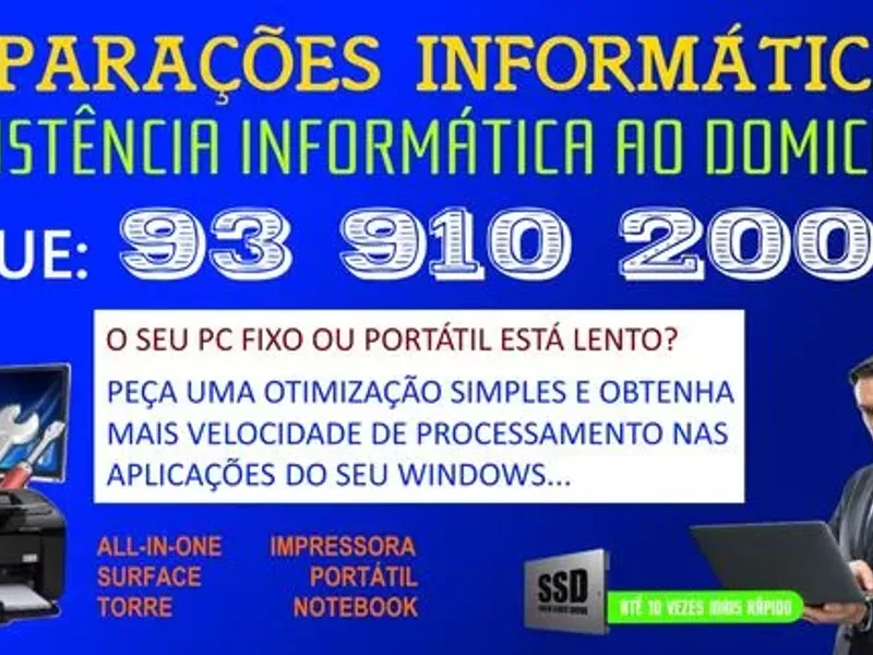 Reparar Computador fixo ou Portátil