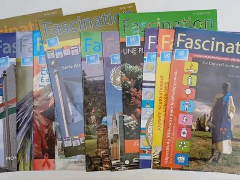 Revistas Fascination da Administração Postal das N