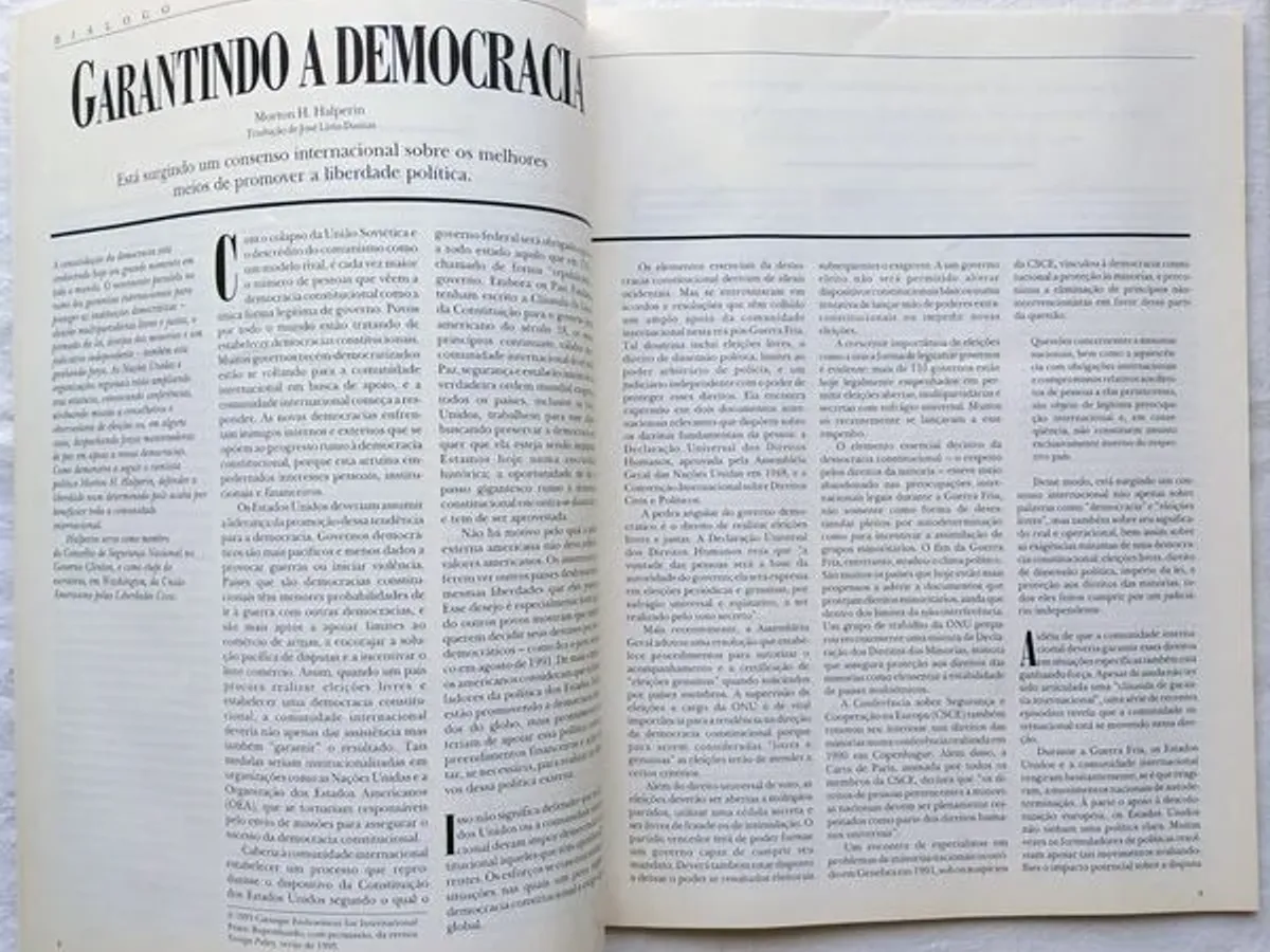 Ultimo número da revista Diálogo dos EUA 