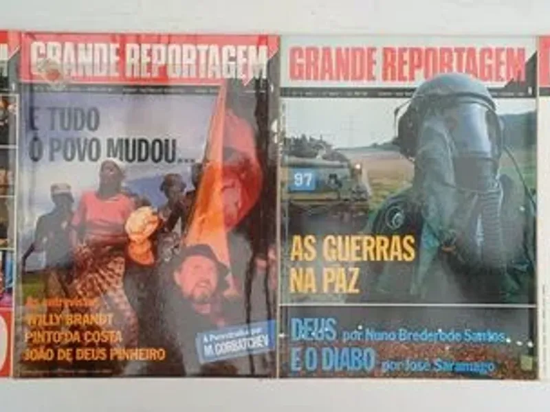 54 revistas Grande Reportagem do nº 1 ao nº 57 