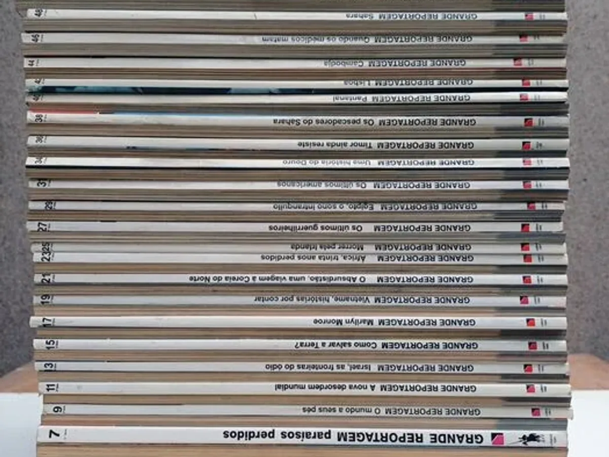 54 revistas Grande Reportagem do nº 1 ao nº 57 