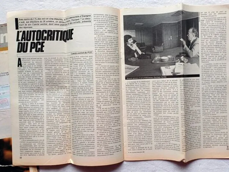 Revistas Révolution de 1982 dirigidas a Á. Cunhal