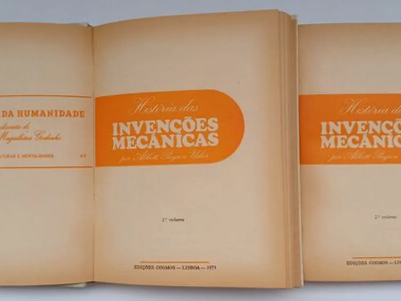 História das invenções mecânicas – 2 Volumes 