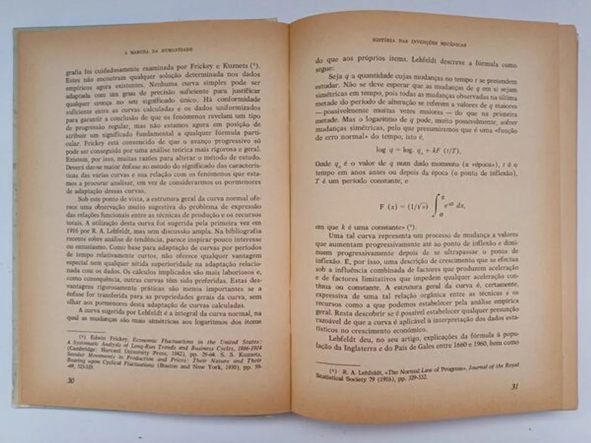 História das invenções mecânicas – 2 Volumes 