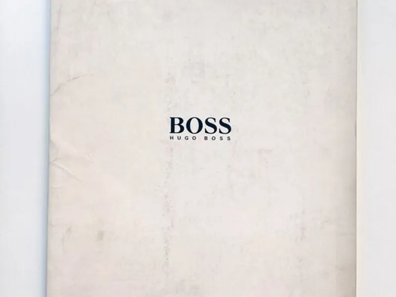 Catálogo Hugo Boss com 14 fotos de Richard Avedon 