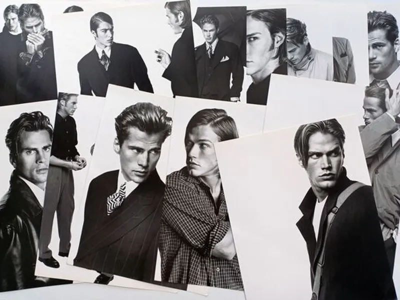 Catálogo Hugo Boss com 14 fotos de Richard Avedon 