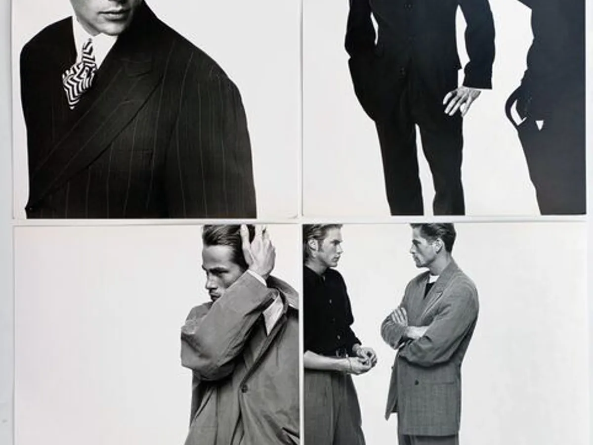 Catálogo Hugo Boss com 14 fotos de Richard Avedon 