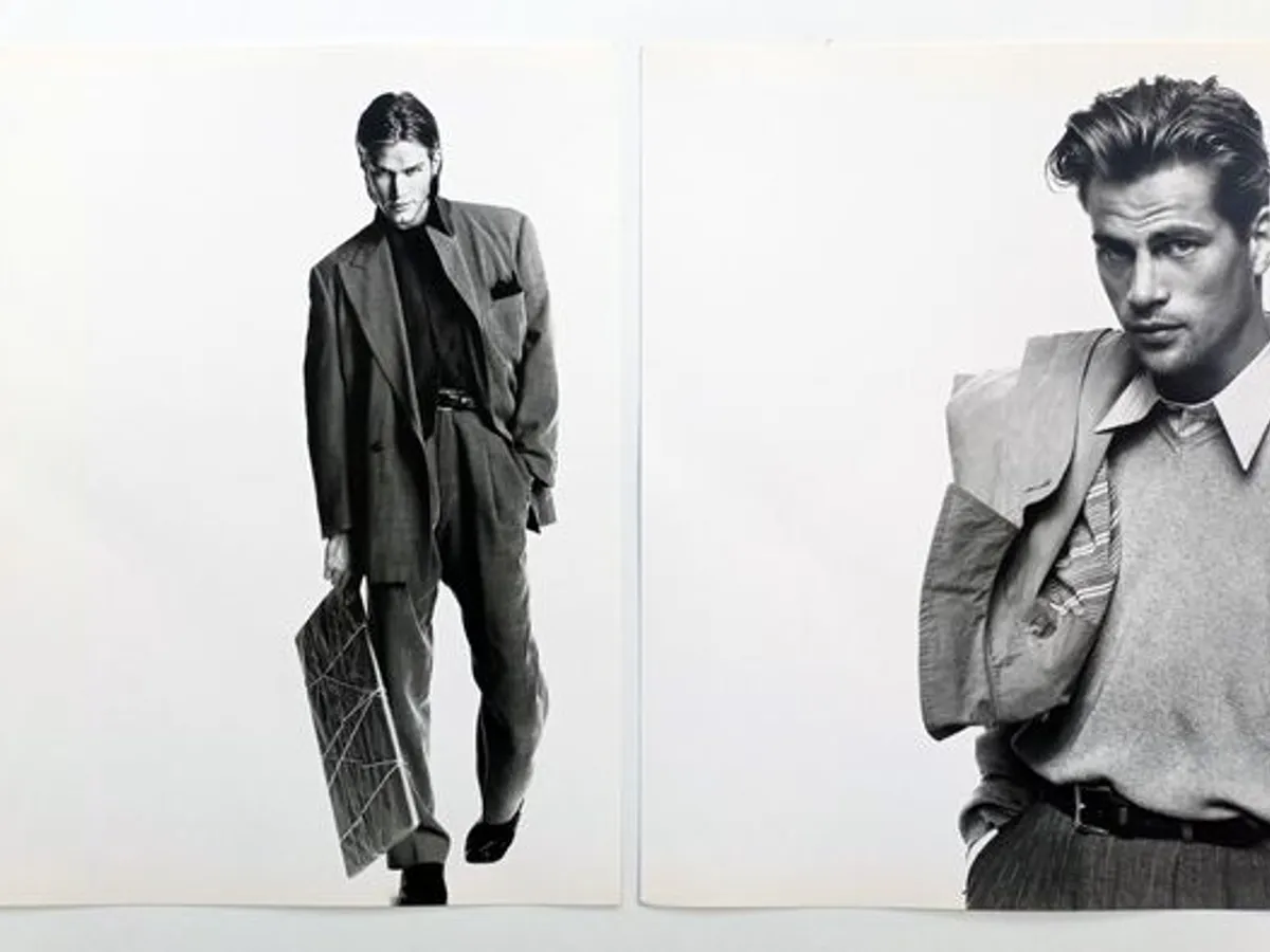 Catálogo Hugo Boss com 14 fotos de Richard Avedon 