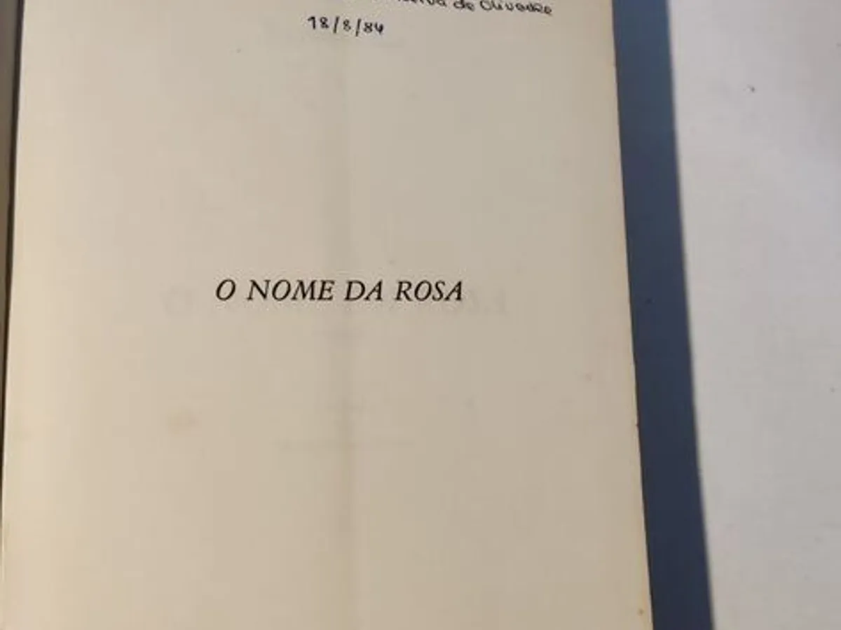 O Nome da Rosa - Umberto Eco