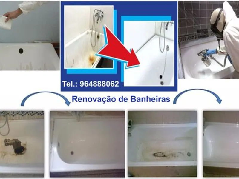 Restauro de banheiras, Pintura de Banheiras, ..