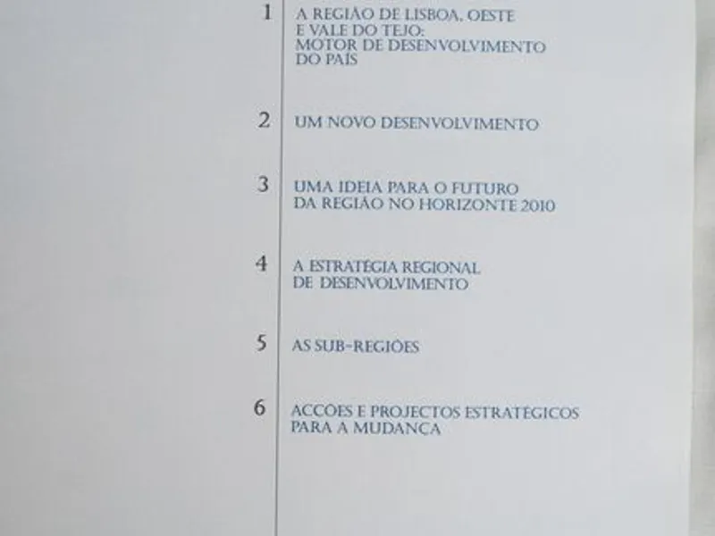 Plano estratégico da região de Lisboa, Oeste e Val